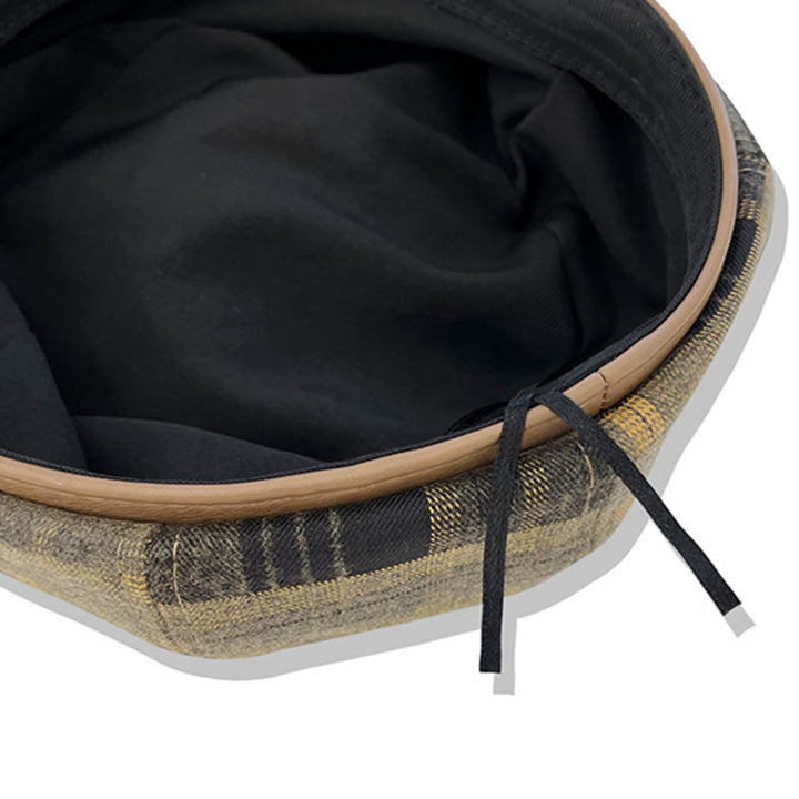 Cappello da donna con basco scozzese retrò squisito - image 9