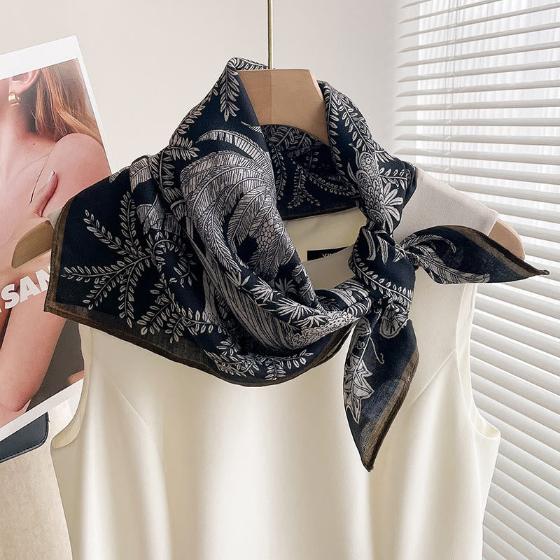 Sciarpa quadrata sottile multi-stile con stampa ricca da donna - Stile n. 7 - image 6