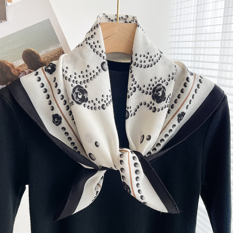 Sciarpa quadrata sottile multi-stile con stampa ricca da donna - Stile n. 34 - image 33