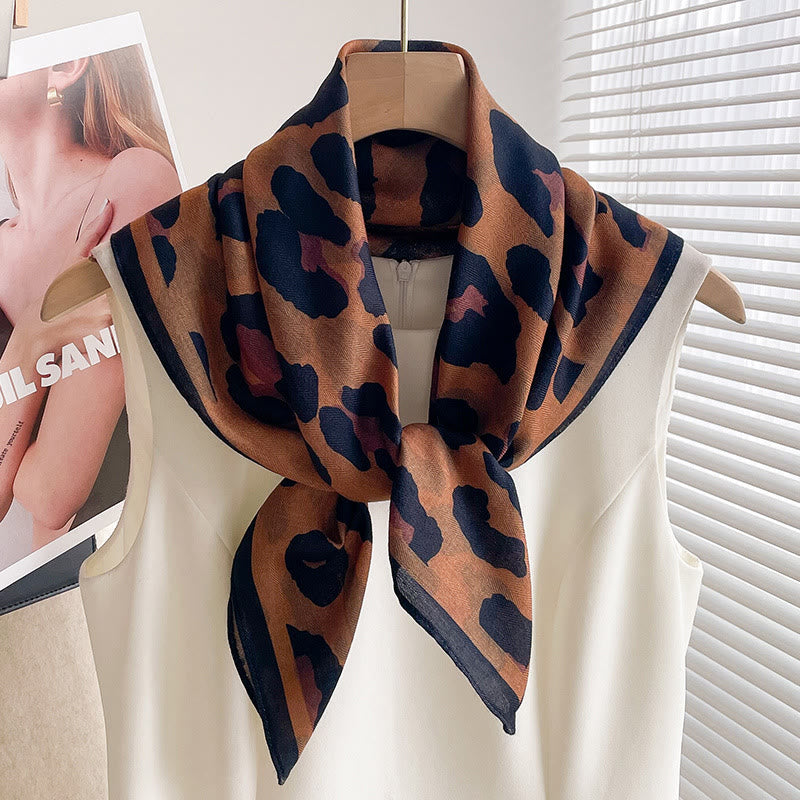 Sciarpa quadrata sottile multi-stile con stampa ricca da donna - Stile n. 12 - image 11