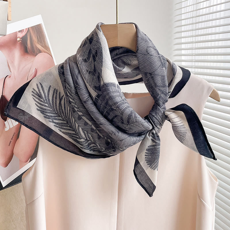 Sciarpa quadrata sottile multi-stile con stampa ricca da donna - Stile n. 11 - image 10