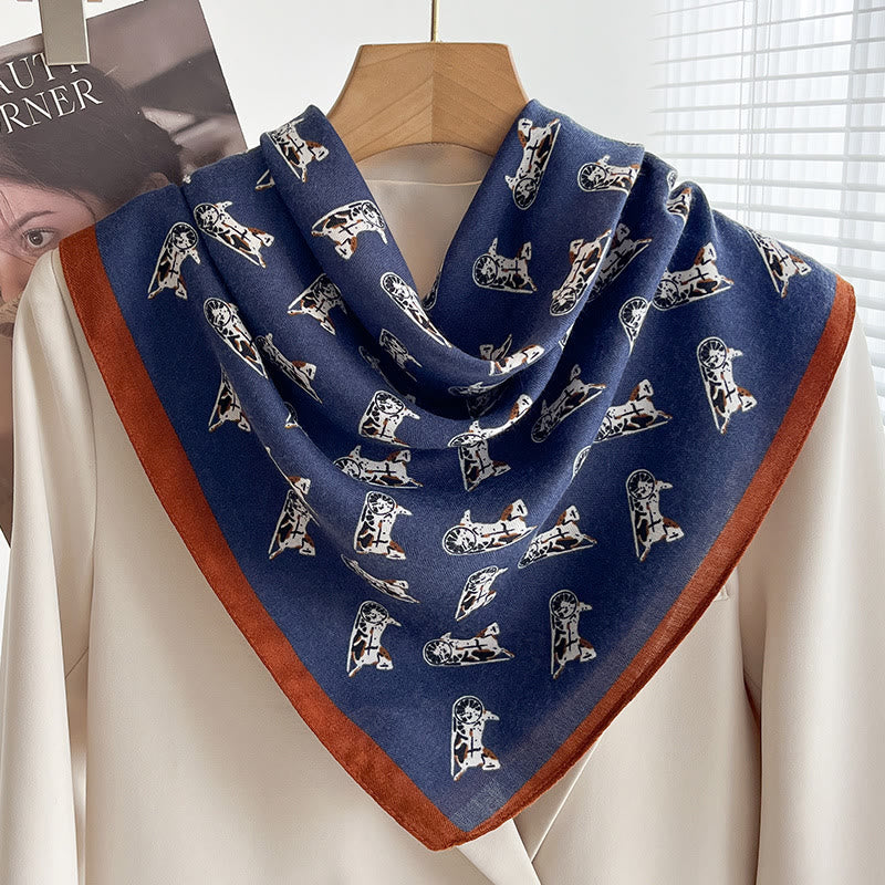 Sciarpa quadrata sottile multi-stile con stampa ricca da donna - Stile n. 21 - image 20