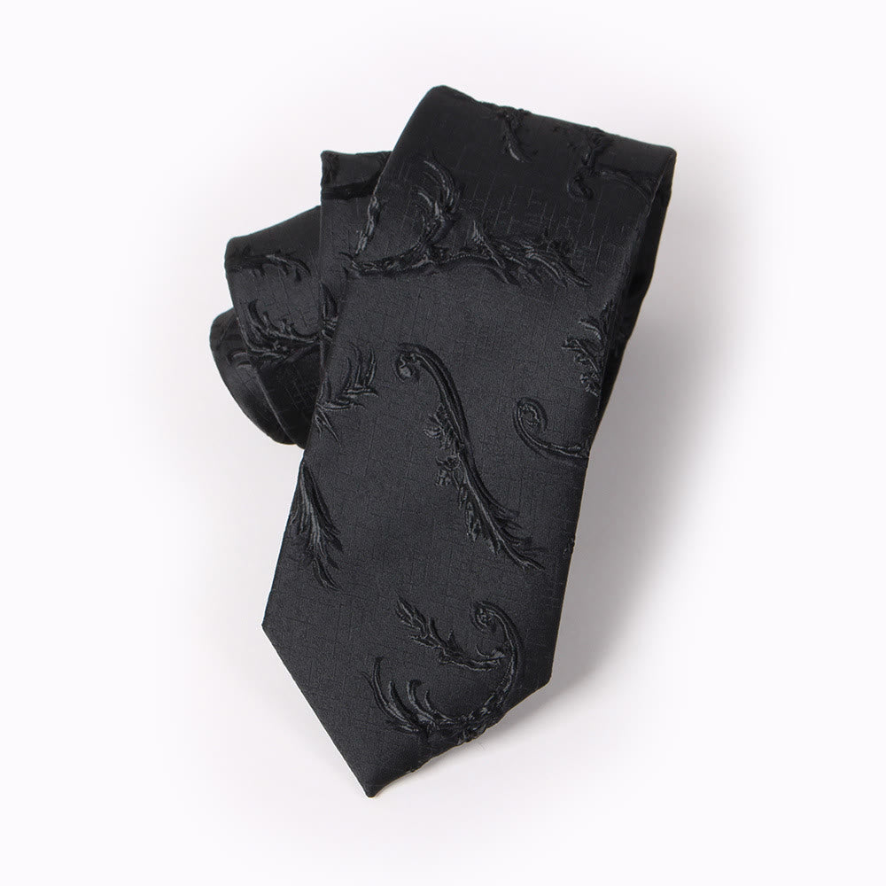 Cravatta elegante da uomo con stampa formale, papillon e fazzoletto da taschino - Cravatta - Stile n. 4 - image 7