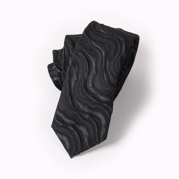 Cravatta elegante da uomo con stampa formale, papillon e fazzoletto da taschino - Cravatta - Stile n. 3 - image 6