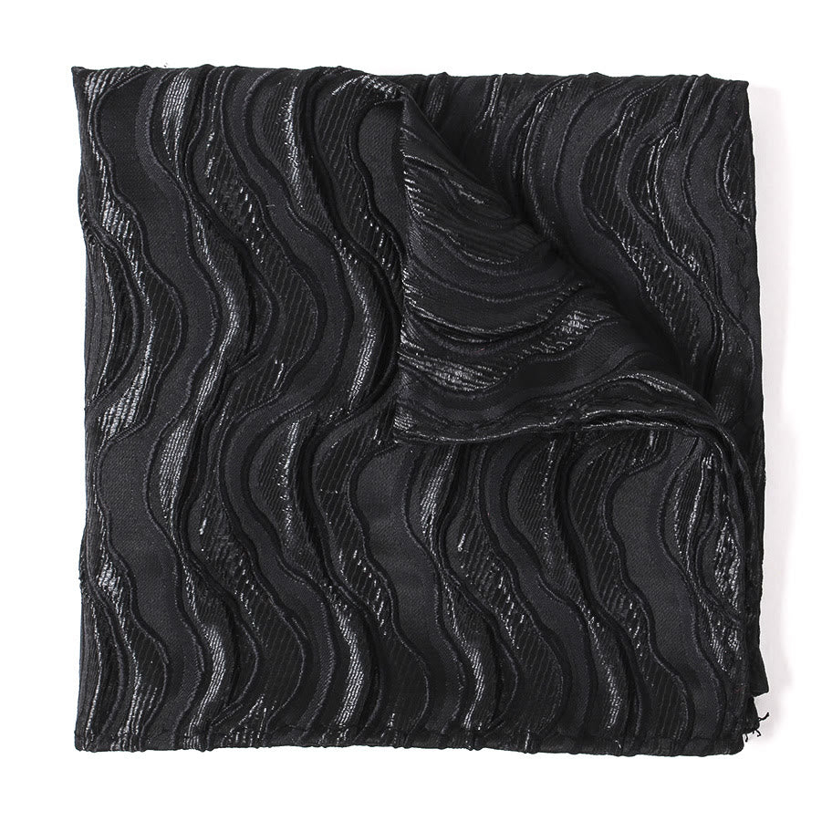 Cravatta elegante da uomo con stampa formale, papillon e fazzoletto da taschino - Fazzoletto da taschino - Stile n. 3 - image 15