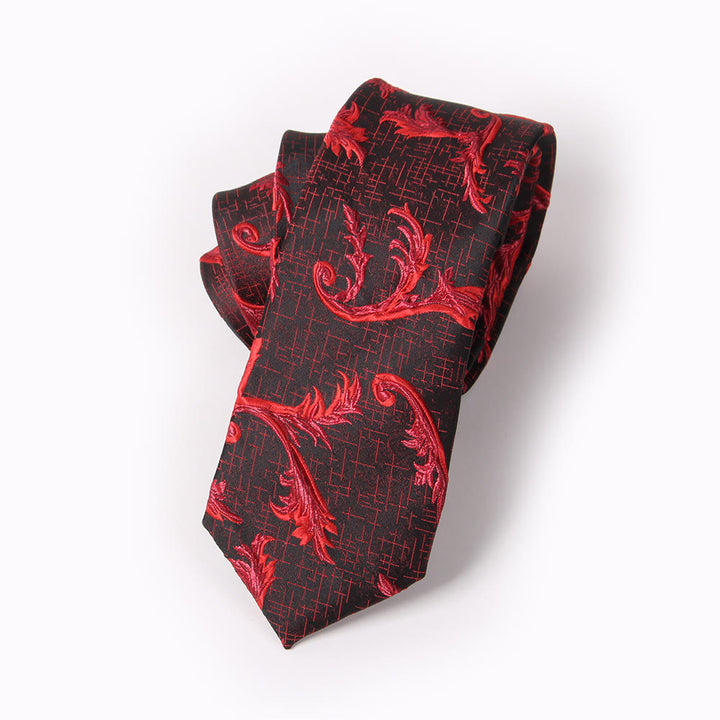 Cravatta elegante da uomo con stampa formale, papillon e fazzoletto da taschino - Cravatta - Stile n. 6 - image 9