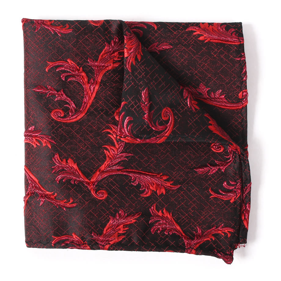 Cravatta elegante da uomo con stampa formale, papillon e fazzoletto da taschino - Fazzoletto da taschino - Stile n. 6 - image 18