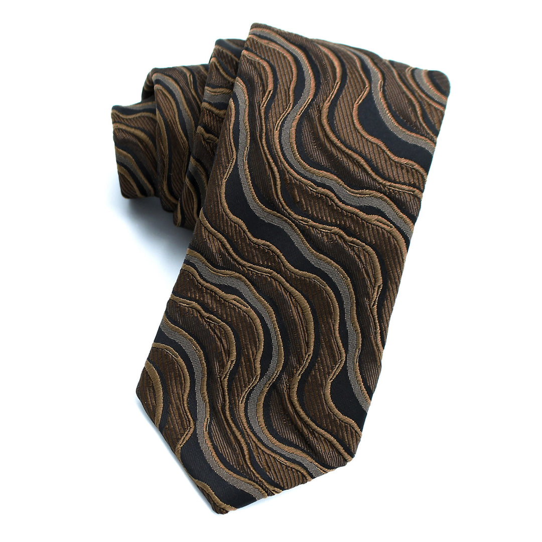 Cravatta elegante da uomo con stampa formale, papillon e fazzoletto da taschino - Cravatta - Stile n. 7 - image 10