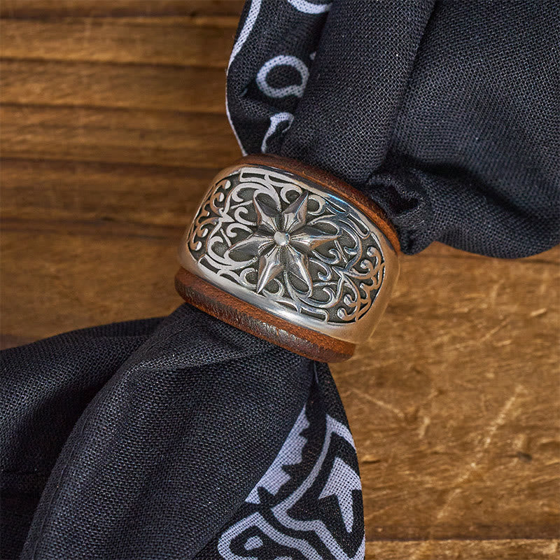 Fazzoletto da taschino stampato con bottone rotondo esagramma e anacardi - image 16