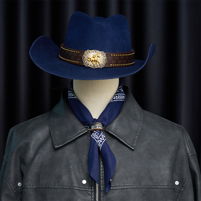 Fazzoletto da taschino stampato con bottone rotondo esagramma e anacardi - image 1