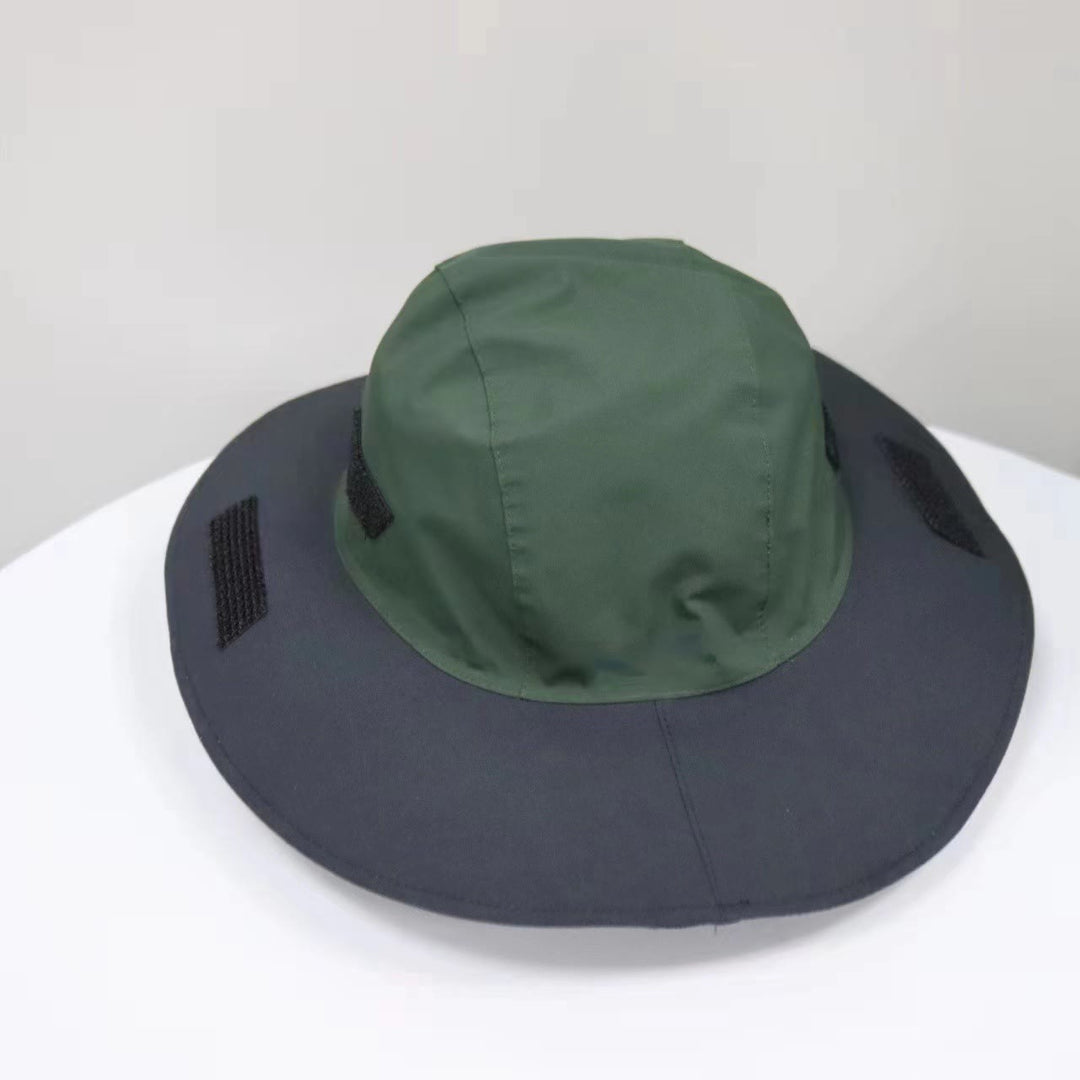 Cappello da pescatore traspirante con protezione solare impermeabile e colorato - Verde - Regolabile (circa 21 5/8"-23 1/4") - image 9