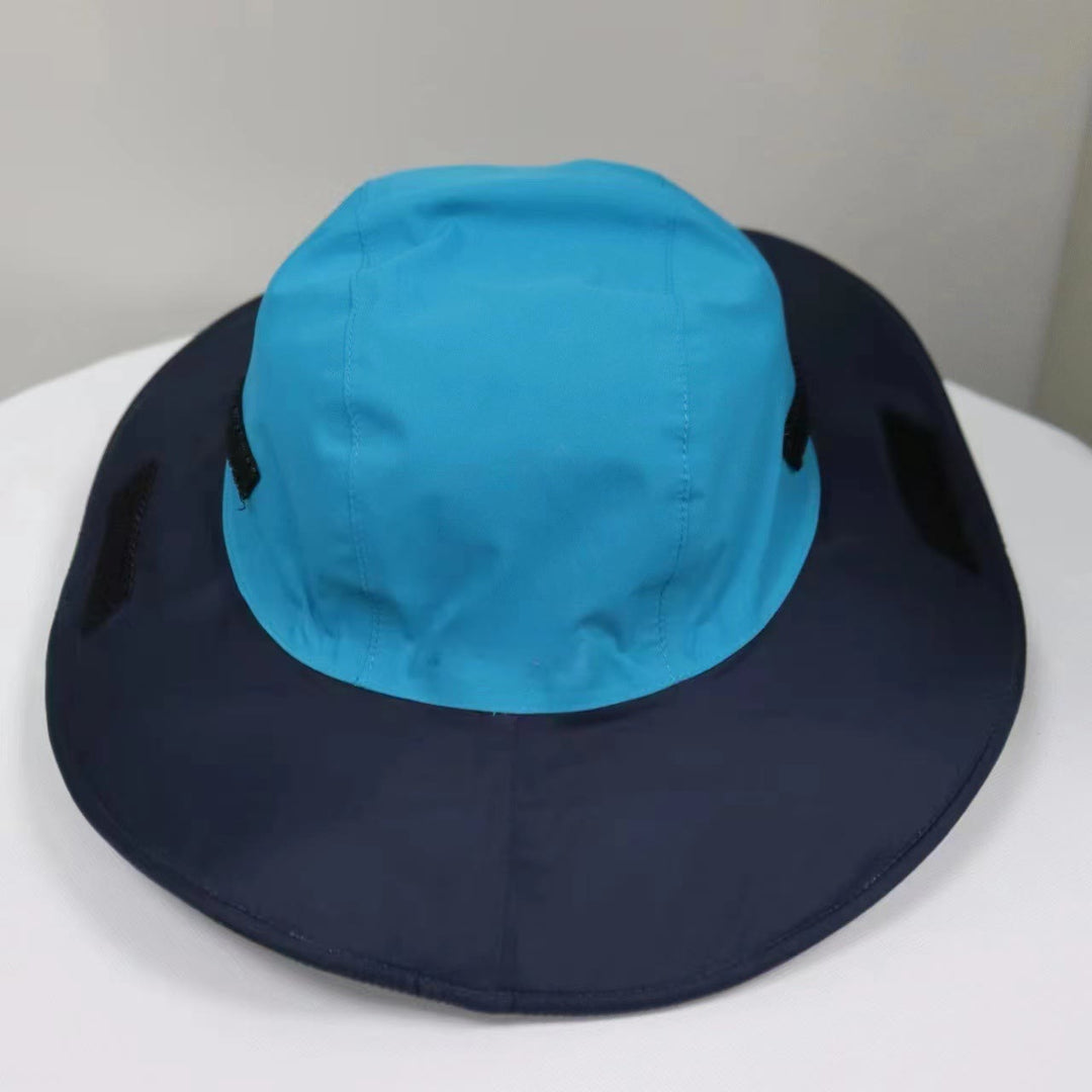 Cappello da pescatore traspirante con protezione solare impermeabile e colorato - Azzurro cielo - Regolabile (circa 21 5/8"-23 1/4") - image 8