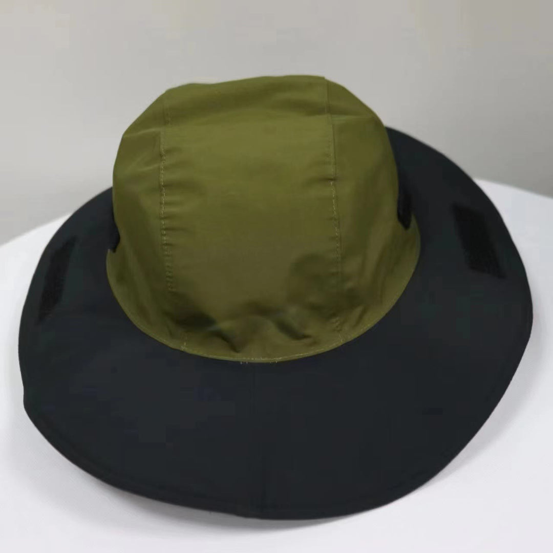 Cappello da pescatore traspirante con protezione solare impermeabile e colorato - Verde militare - Regolabile (circa 21 5/8"-23 1/4") - image 10