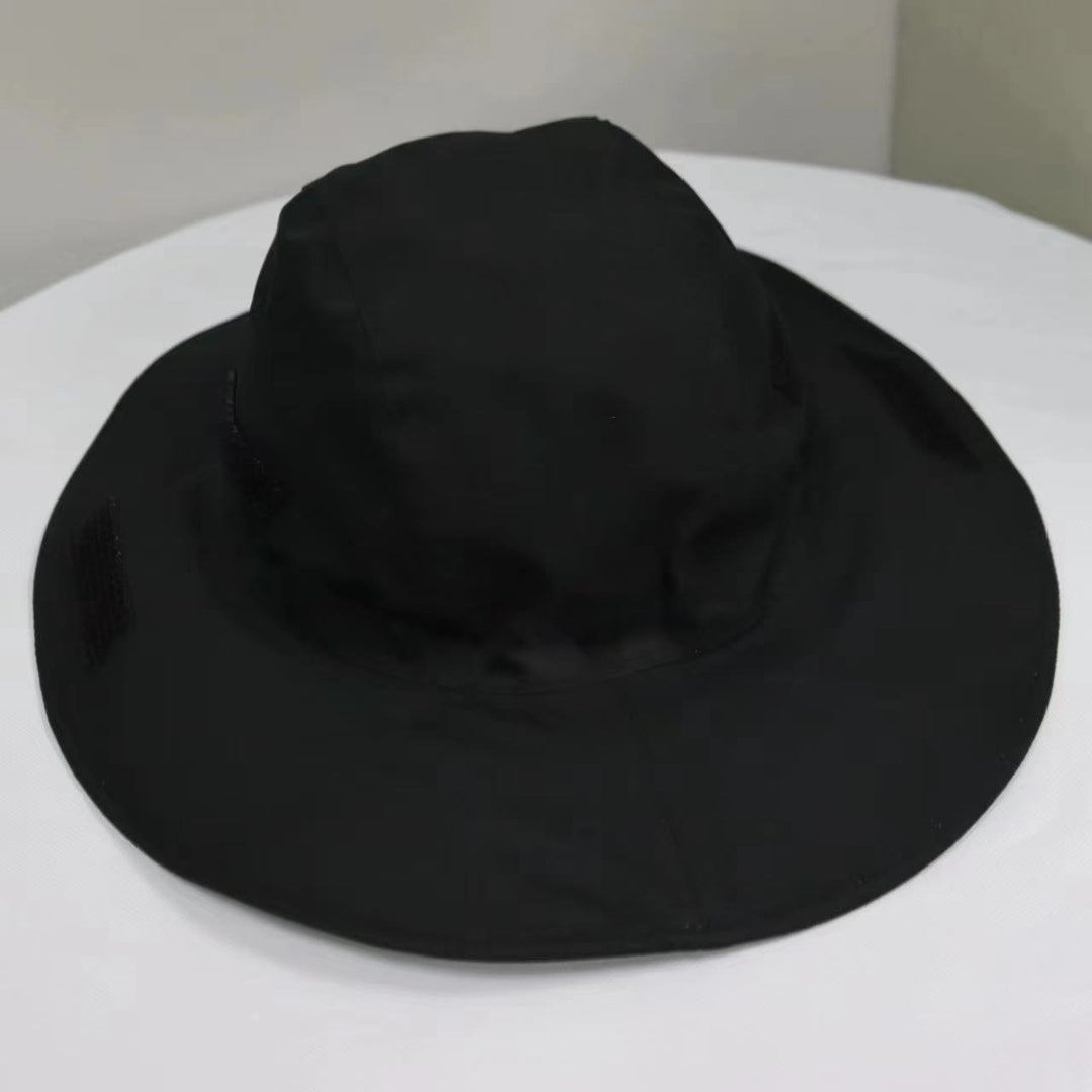 Cappello da pescatore traspirante con protezione solare impermeabile e colorato - Nero - Regolabile (circa 21 5/8"-23 1/4") - image 6