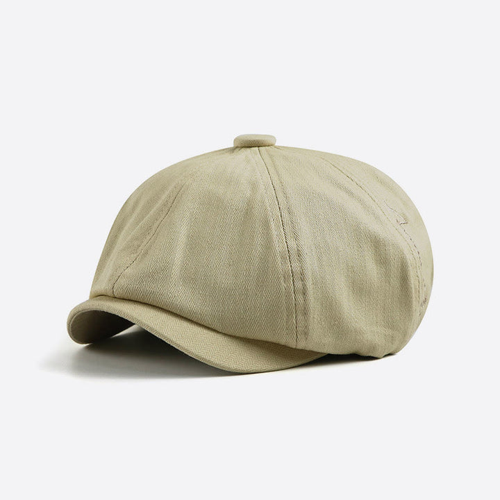 Cappello berretto da strillone da uomo con dettagli ricamati retrò eleganti - Bianco - Regolabile (22-23 5/8") - image 4
