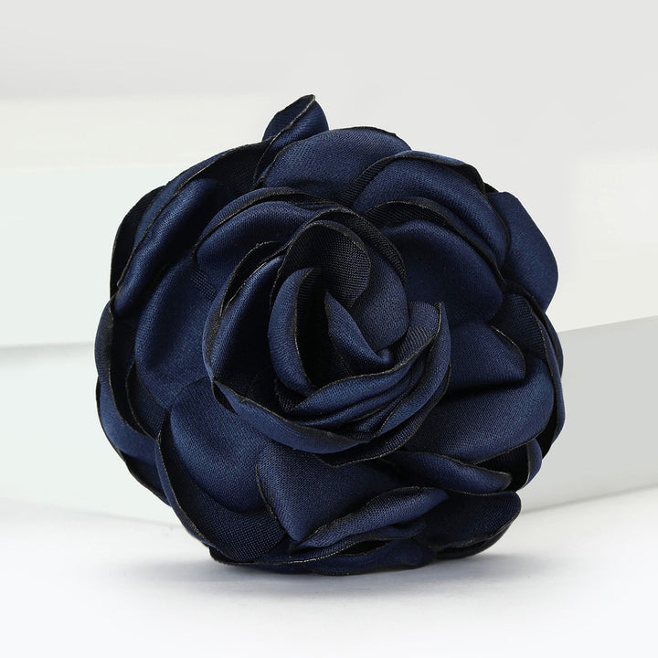 Spilla multicolore elegante in raso lucido con rosa - Blu reale - image 6