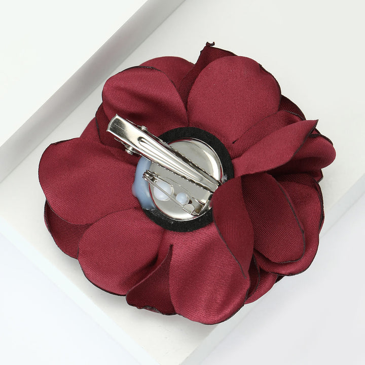 Spilla multicolore elegante in raso lucido con rosa - image 1