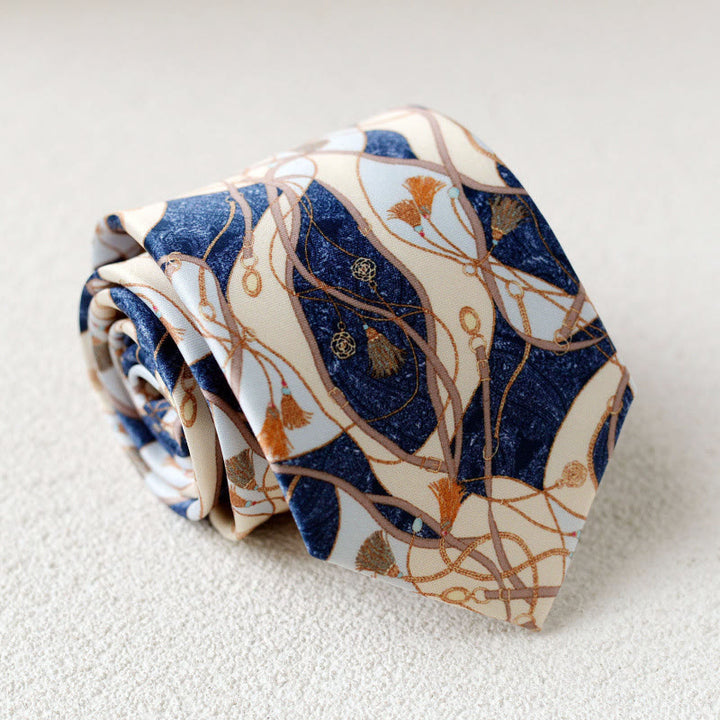 Cravatta verde da uomo personalizzata con stampa di cavalli - Stile n. 11 - image 13