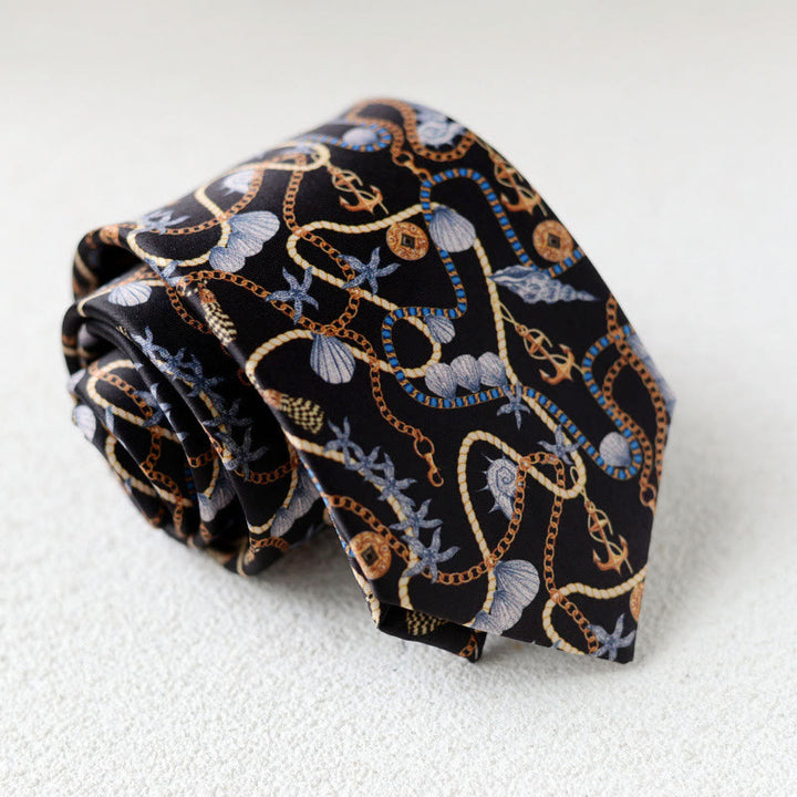 Cravatta verde da uomo personalizzata con stampa di cavalli - Stile n. 3 - image 5