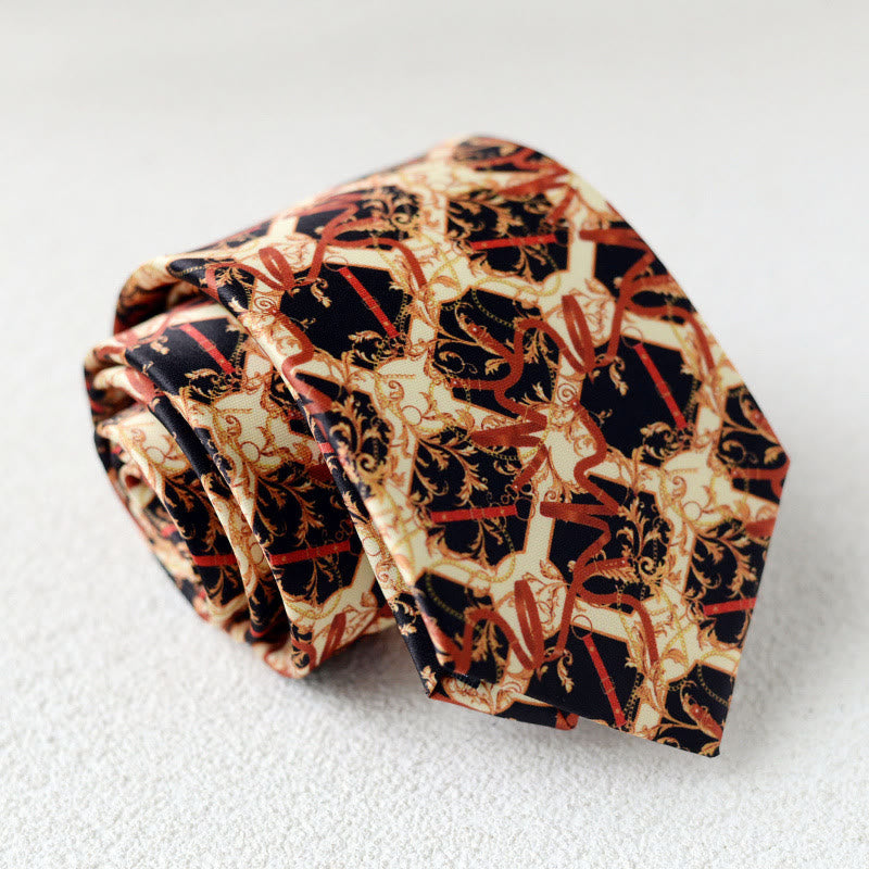 Cravatta verde da uomo personalizzata con stampa di cavalli - Stile n. 10 - image 12