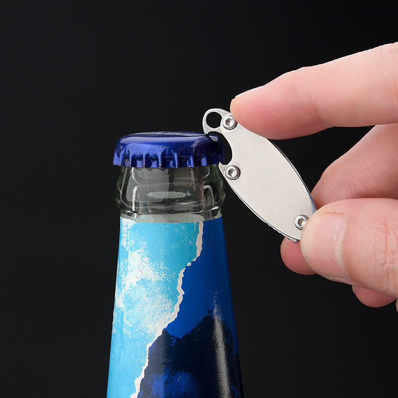 Set di utensili compatti 4 in 1 con coltello, chiave inglese, cacciavite e portachiavi - image 6