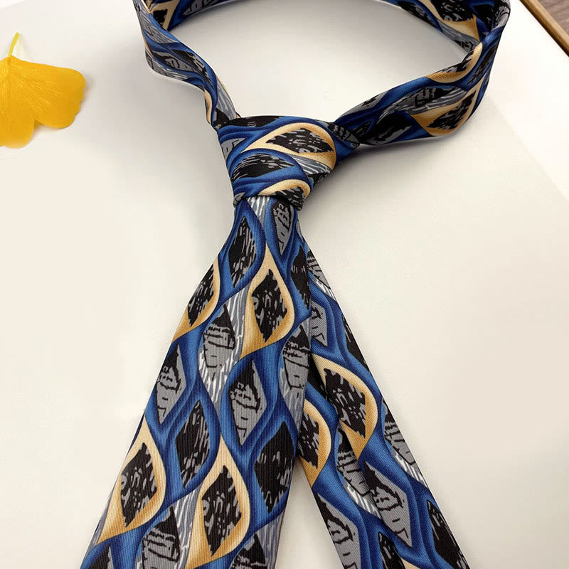 Cravatta da uomo personalizzata con motivo retrò e stile multiplo - Stile n. 8 - image 10