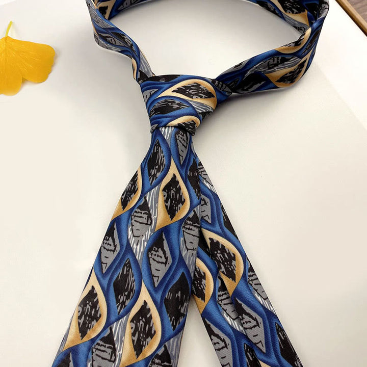 Cravatta da uomo personalizzata con motivo retrò e stile multiplo - Stile n. 8 - image 10