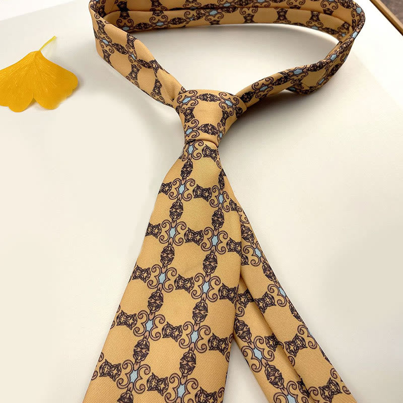 Cravatta da uomo personalizzata con motivo retrò e stile multiplo - Stile n. 12 - image 14