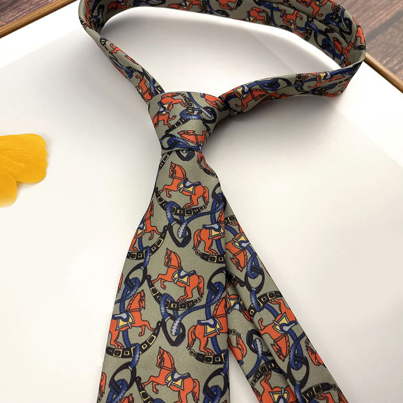 Cravatta da uomo personalizzata con motivo retrò e stile multiplo - Stile n. 6 - image 8