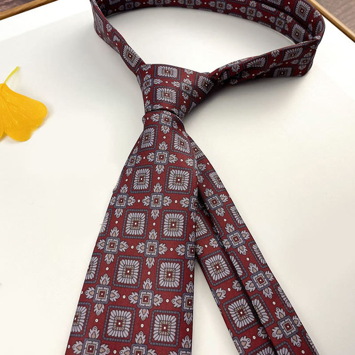 Cravatta da uomo personalizzata con motivo retrò e stile multiplo - Stile n. 13 - image 15