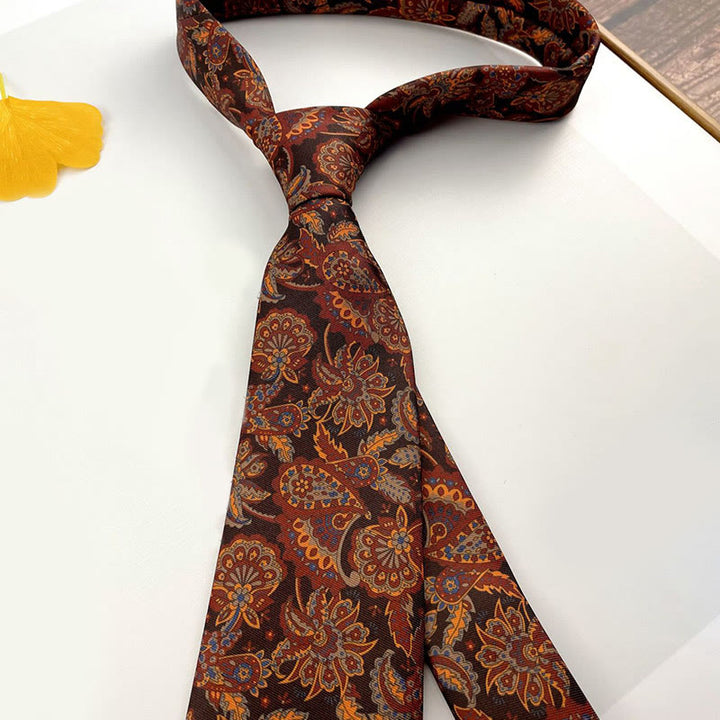 Cravatta da uomo personalizzata con motivo retrò e stile multiplo - Stile n. 4 - image 6