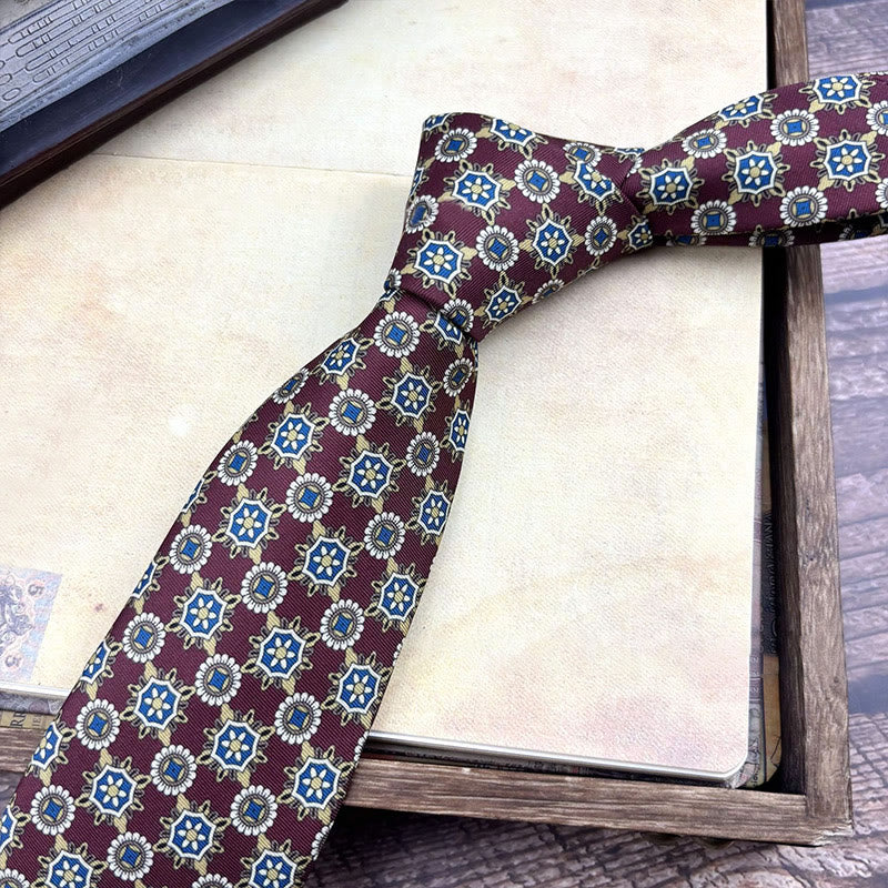 Cravatta da uomo personalizzata con motivo retrò e stile multiplo - Stile n. 25 - image 27