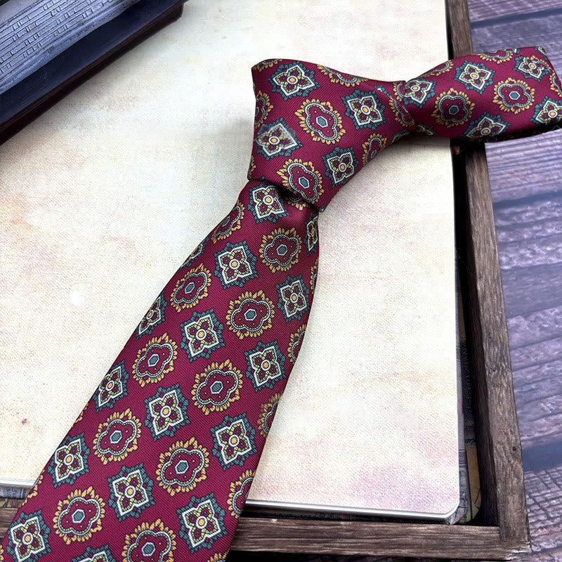 Cravatta da uomo personalizzata con motivo retrò e stile multiplo - Stile n. 17 - image 19