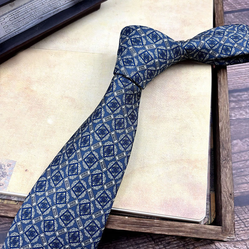 Cravatta da uomo personalizzata con motivo retrò e stile multiplo - Stile n. 21 - image 23