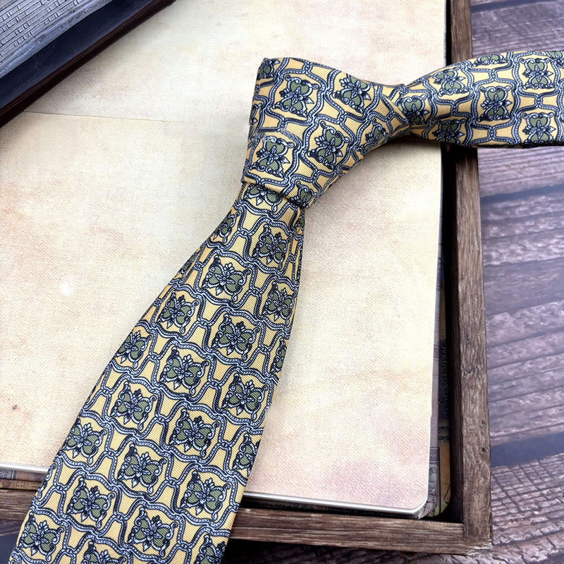 Cravatta da uomo personalizzata con motivo retrò e stile multiplo - Stile n. 18 - image 20