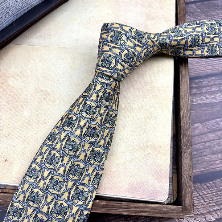 Cravatta da uomo personalizzata con motivo retrò e stile multiplo - Stile n. 18 - image 20