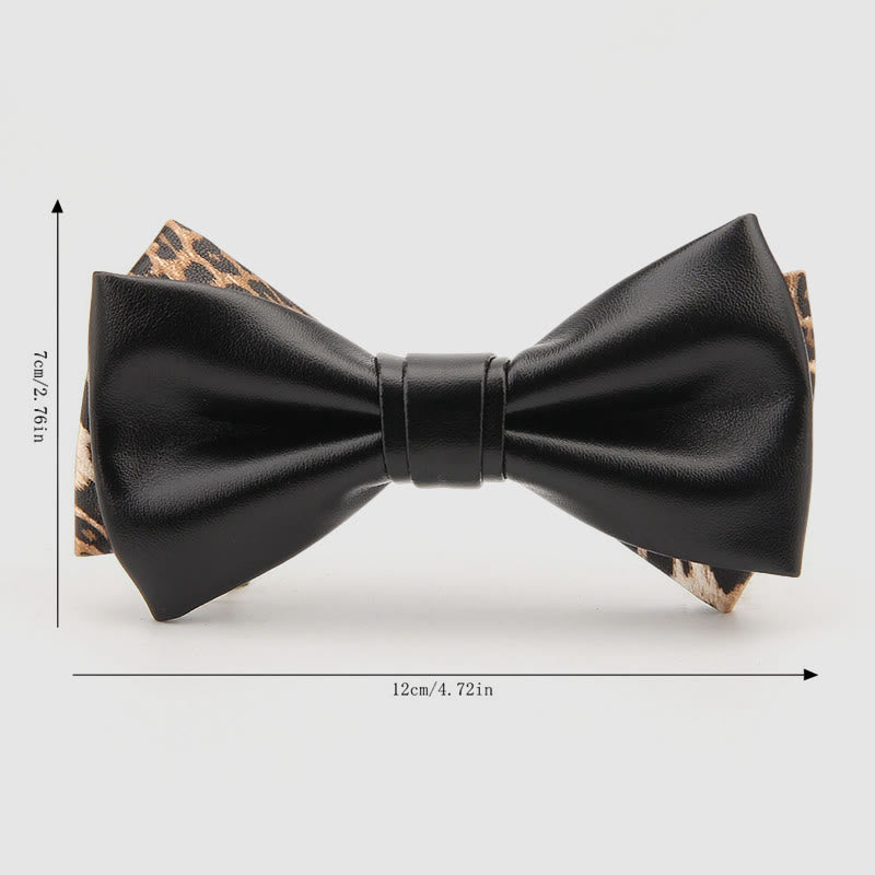 Papillon in pelle tinta unita Lustrous Party - image 8