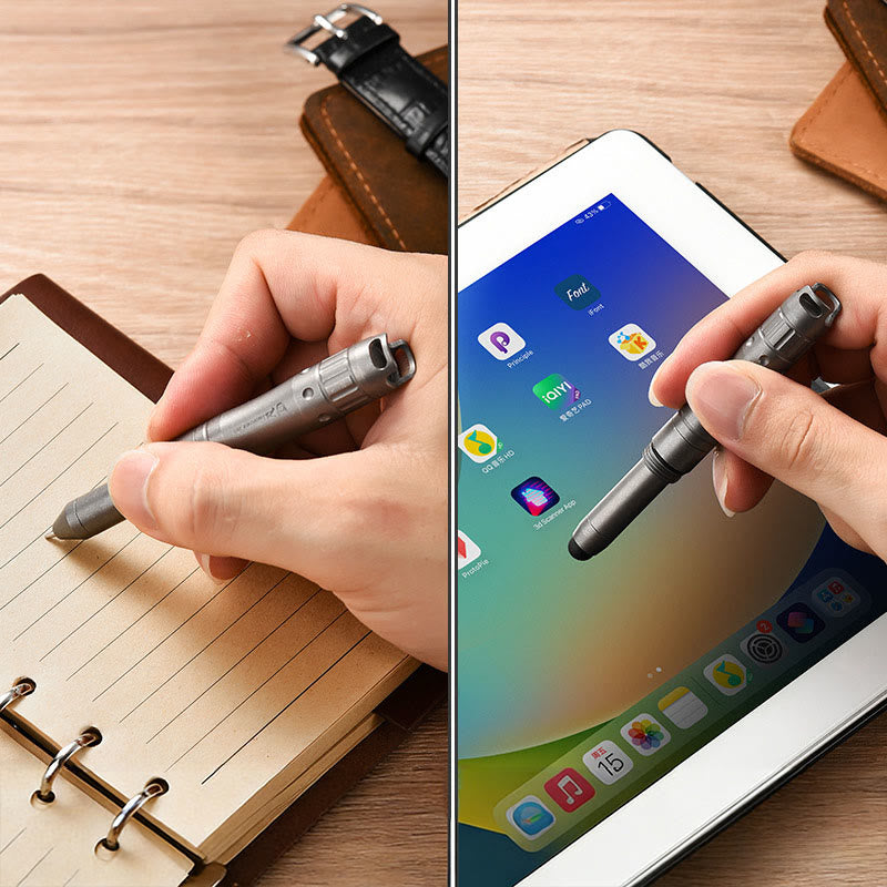 Penna tattica touchscreen per scrittura da bagnino in lega EDC - image 2