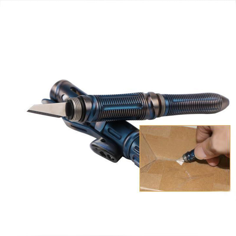 Penna tattica con fischietto e illuminazione multifunzionale EDC - image 6