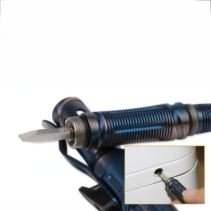 Penna tattica con fischietto e illuminazione multifunzionale EDC - image 7