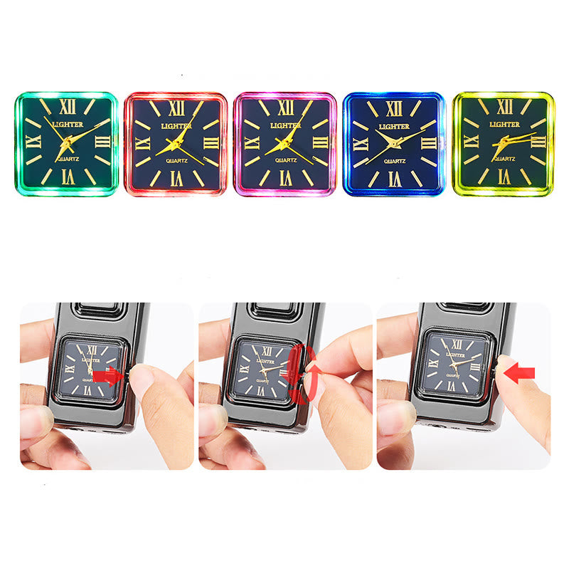 Accendino gonfiabile a LED a forma di testa d'aquila con orologio - image 6