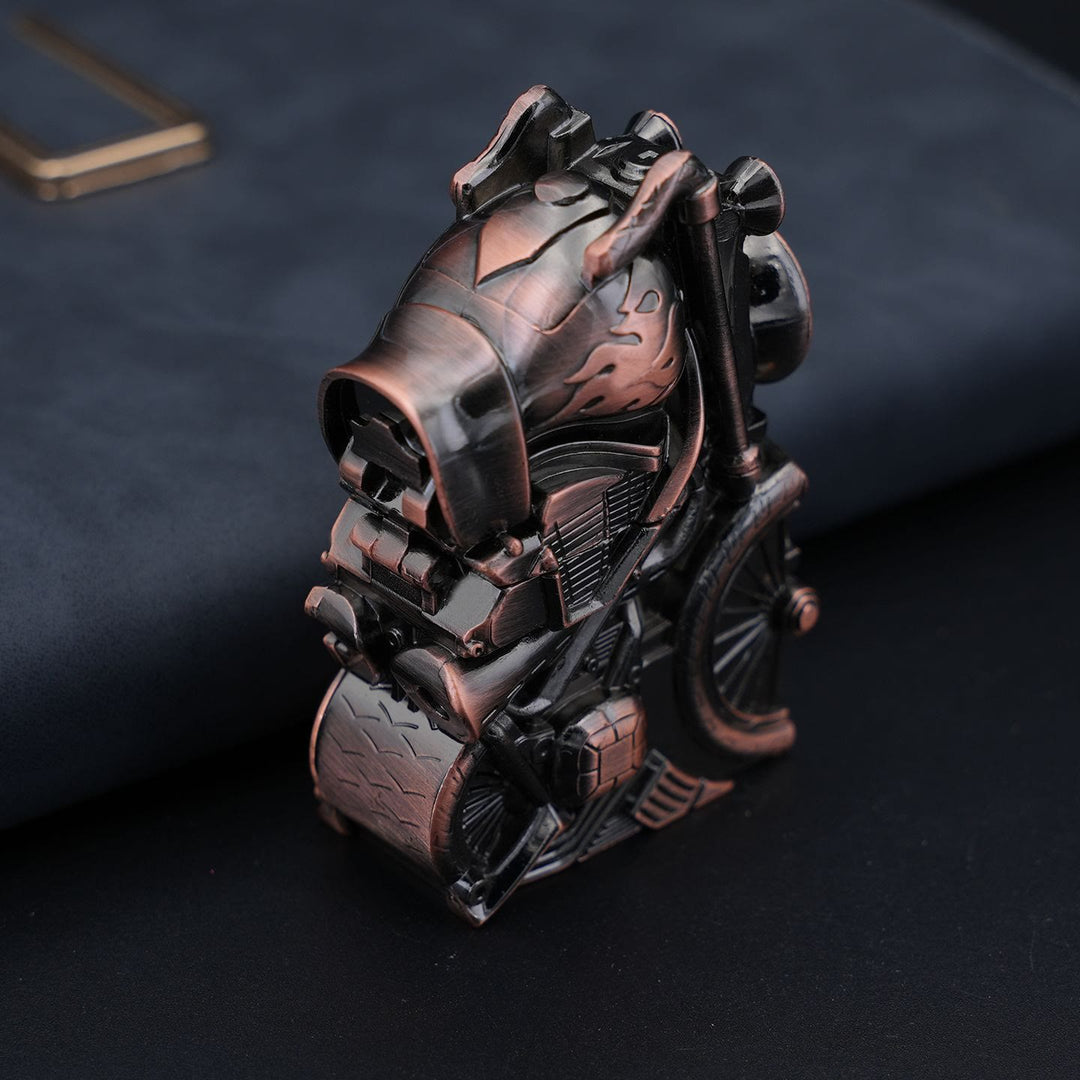 Accendino a cherosene in metallo a forma di motocicletta retrò creativa - image 4