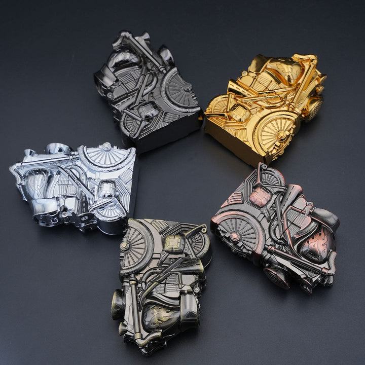 Accendino a cherosene in metallo a forma di motocicletta retrò creativa - image 1