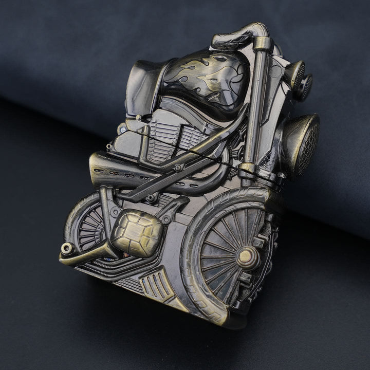 Accendino a cherosene in metallo a forma di motocicletta retrò creativa - Bronzo - image 7