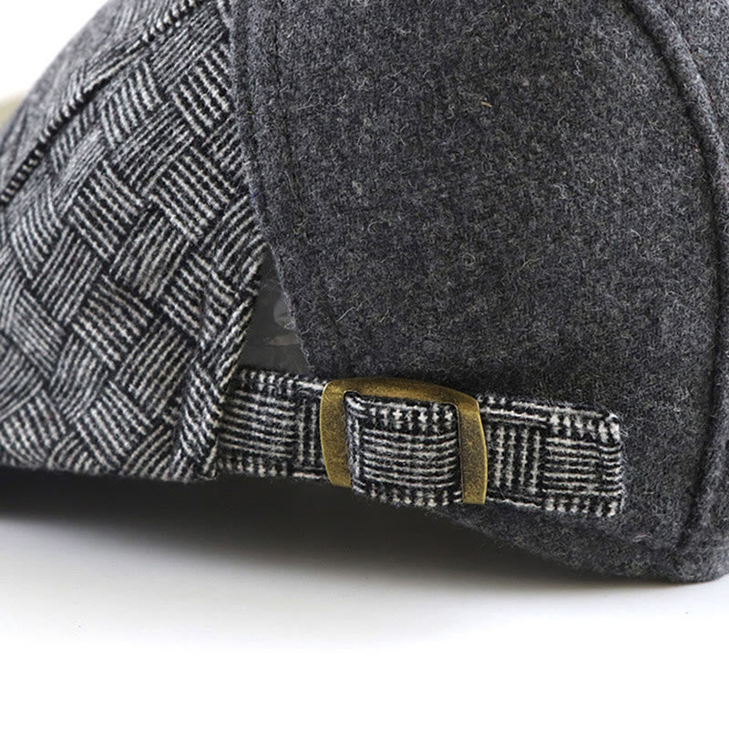 Cappello da giornalaio con basco cucito e patchwork intrecciato - image 4