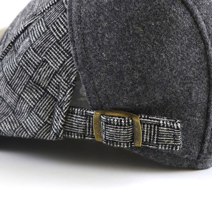Cappello da giornalaio con basco cucito e patchwork intrecciato - image 4