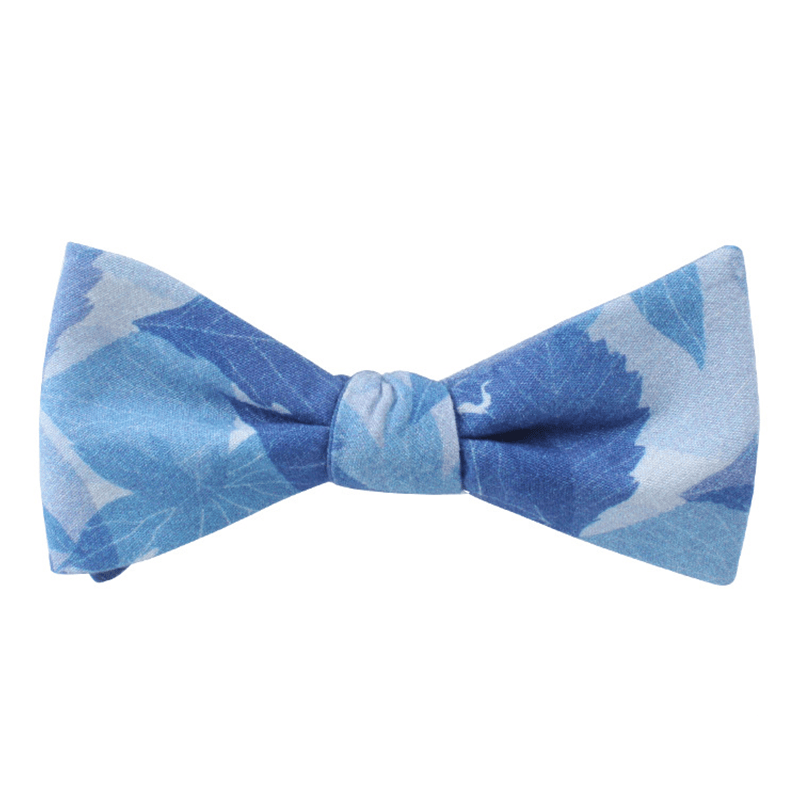 Papillon versatile in tessuto multi-fantasia da uomo - Azzurro chiaro - image 2