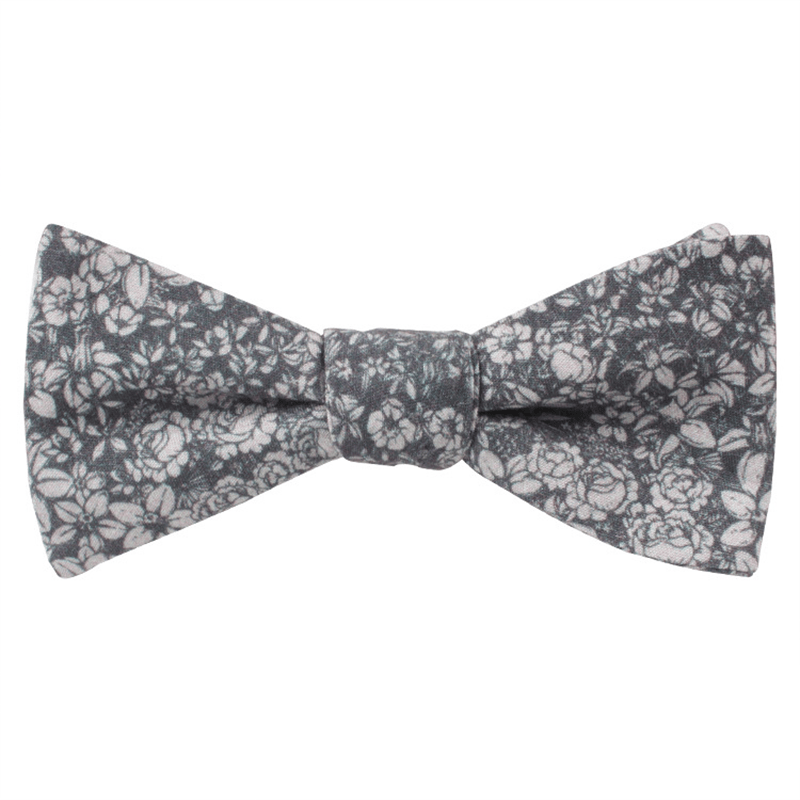 Papillon versatile in tessuto multi-fantasia da uomo - Grigio - image 1