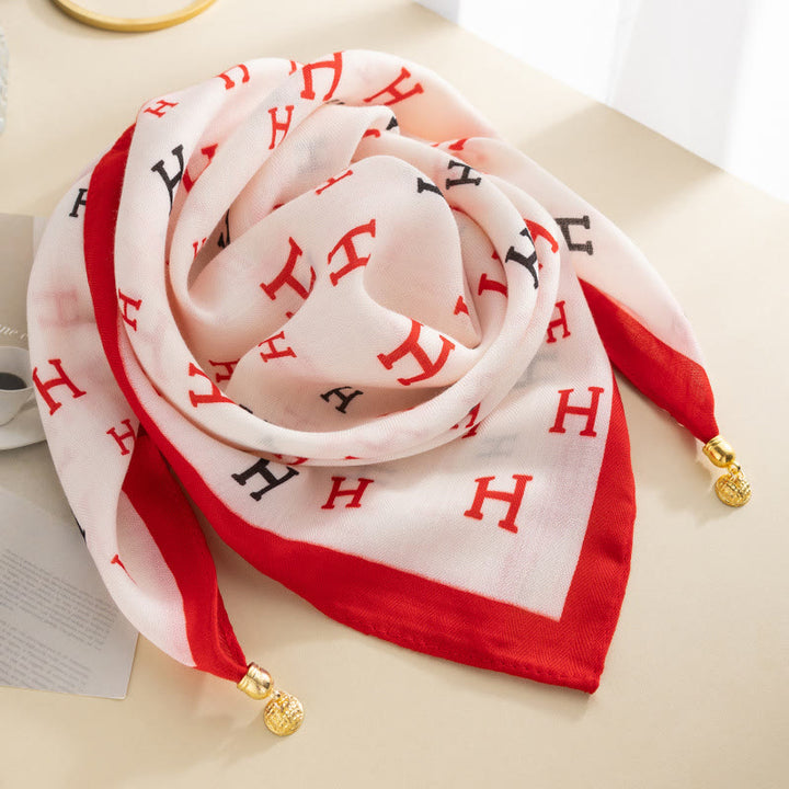 Cravatta magnetica quadrata elegante a pois rosa retrò da donna - Stile n. 3 - image 2