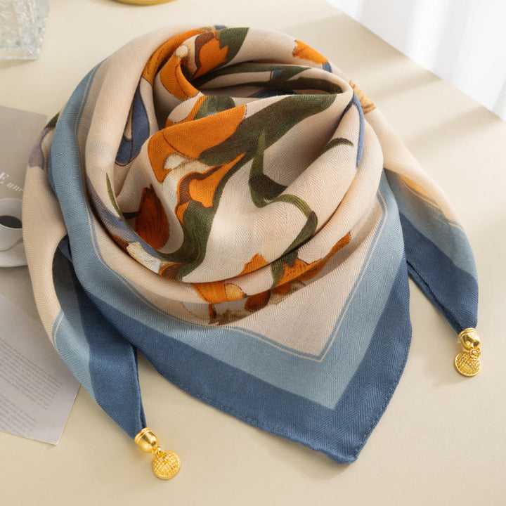 Cravatta magnetica quadrata elegante a pois rosa retrò da donna - Stile n. 11 - image 10